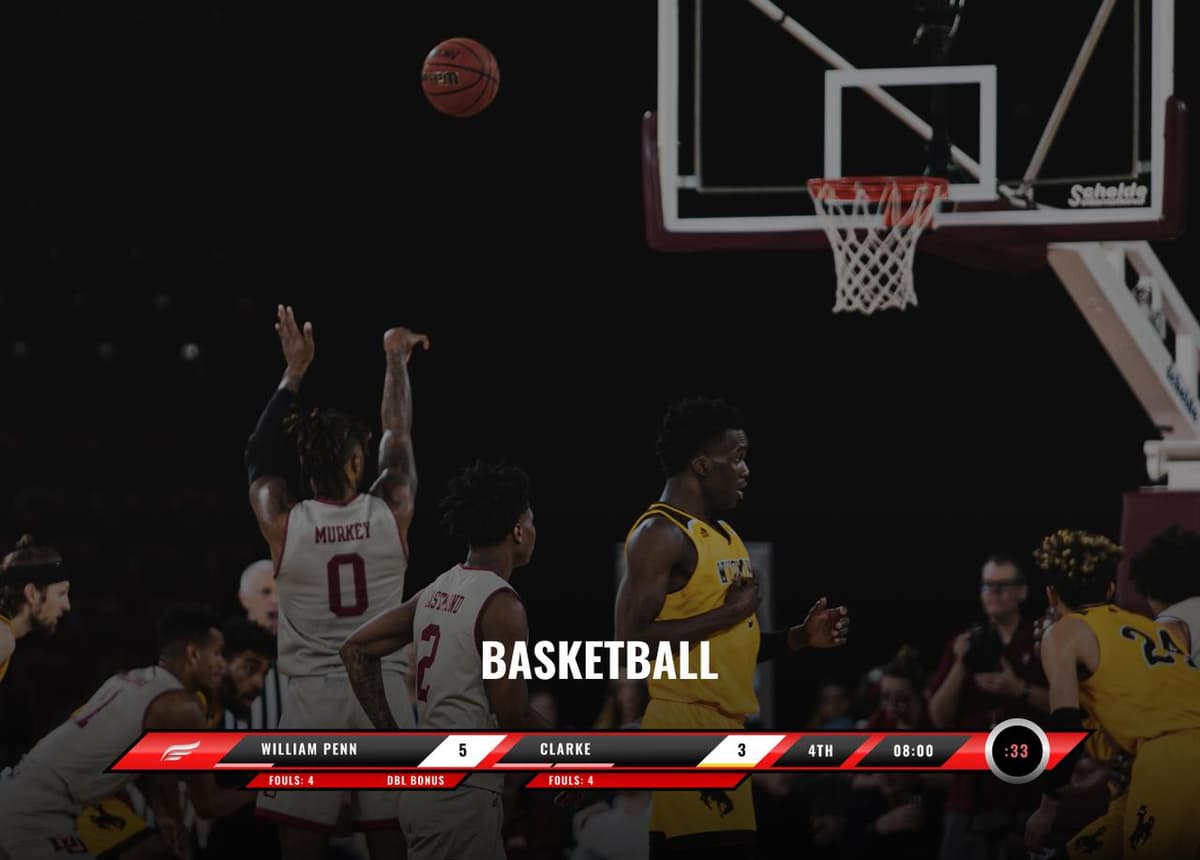 Basketball live scoring overlay