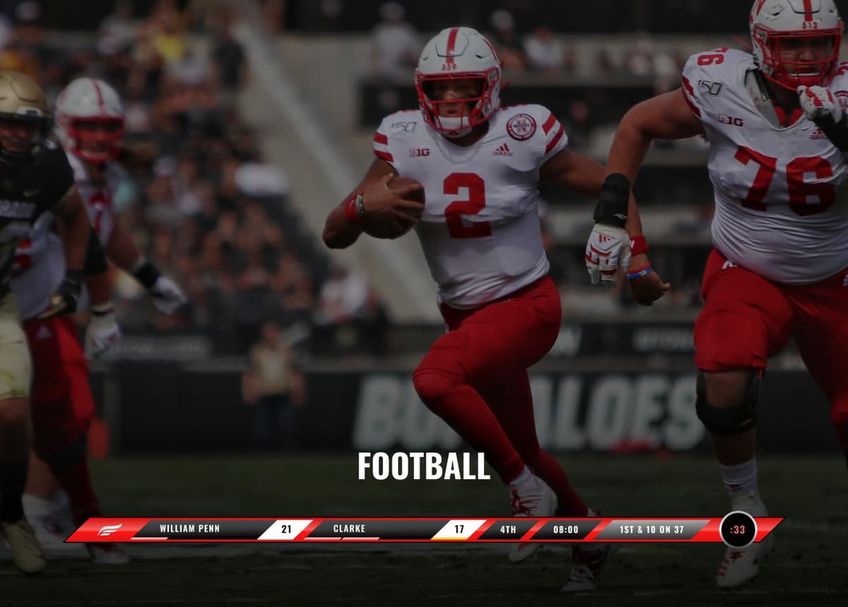 Football live scoring overlay